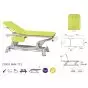 Table de massage électrique 2 plans barre périphérique avec accoudoirs Ecopostural C5951