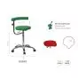 Tabouret Base Chromée Ecopostural S5643