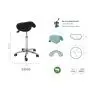 Tabouret PONY Base Chromée Ecopostural S3630