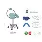 Tabouret PONY Base Chromée Ecopostural S5662AP