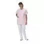 Tunique médicale femme Taffa rose liseré blanc Mulliez