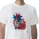 T-Shirt anatomique, Cœur, L W41018