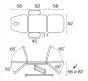 Table électrique 3 plans avec accoudoirs Ecopostural C3589M41