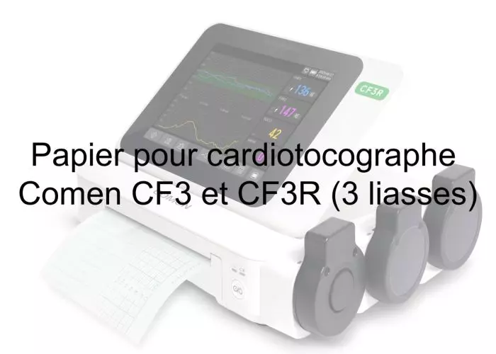 Papier pour cardiotocographe Comen CF3 et CF3R (3 liasses)