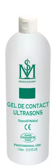 Gel de contact neutre pour ultrasons Medicafarm Flacon 1L