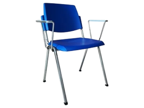 Chaise visiteur empilable avec accoudoirs