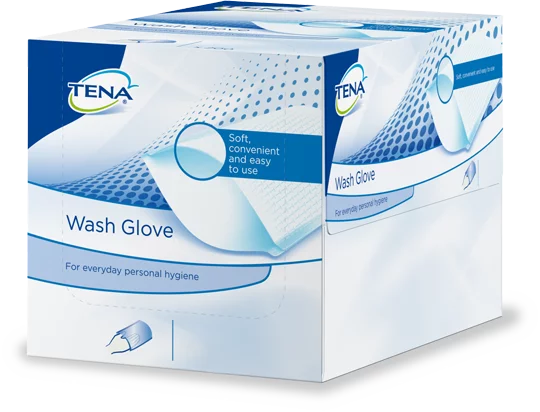 Gants Non-Plastifiés TENA Wash Glove 200 pièces