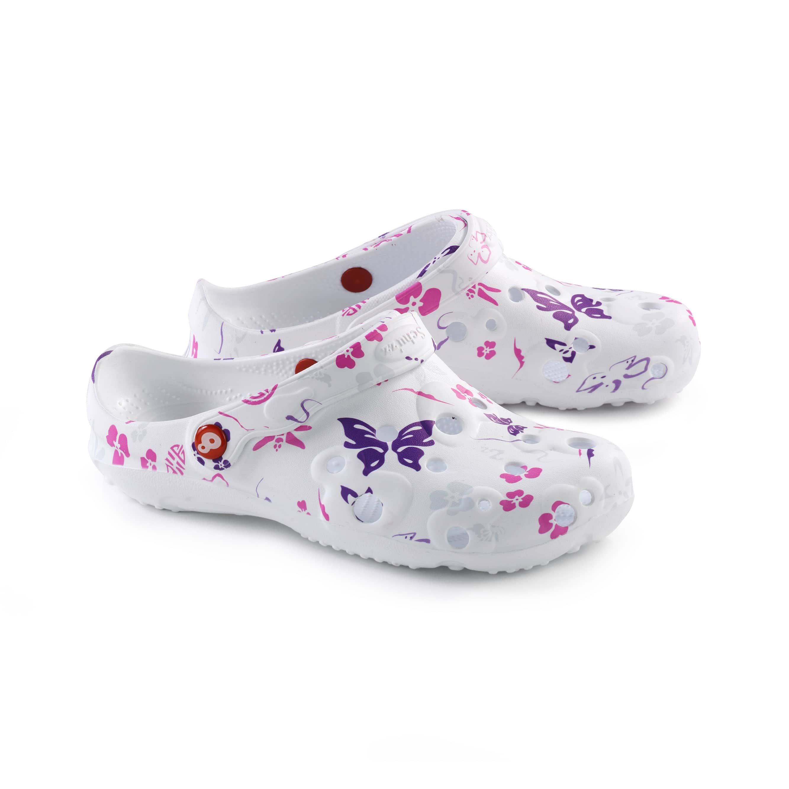 Sabot d h pital pour femme Schu zz Globule Libellule et papillon