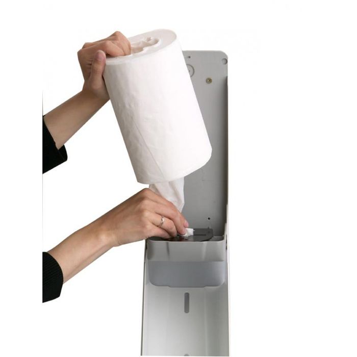 Distributeur essuie main bobine Oleane ABS blanc Rossignol ...