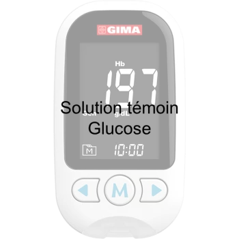 Solution témoin pour lecteur Multiparamètre GimaCare - Glucose