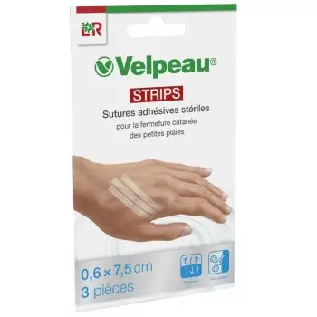 Sutures adhésives stériles LR Velpeau Strips
