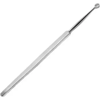 Curette dermatologique fine fenêtrée en inox Devaset - 16 cm