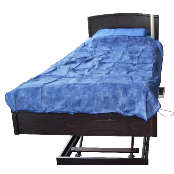 Couverture à usage unique bleu foncé - 110 x 198 cm (carton de 20)