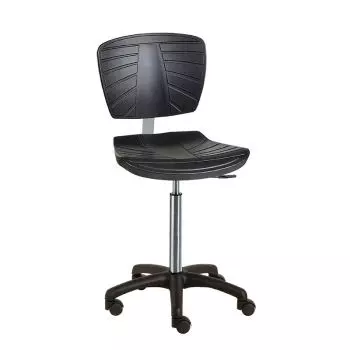 Siège médical ergonomique noir Carina base ABS