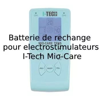 Batterie de rechange pour electrostimulateurs I-Tech Mio-Care