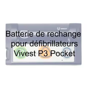 Batterie de rechange pour défibrillateurs Vivest P3 Pocket