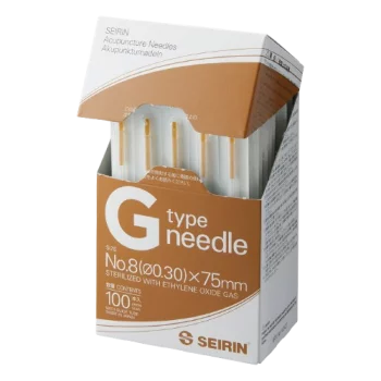 Aiguilles d'acupuncture stériles Seirin Type G - aiguille longue avec tube guide (boîte de 100)