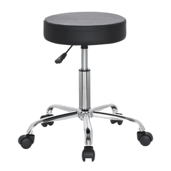 Tabouret médical sur roulettes noir