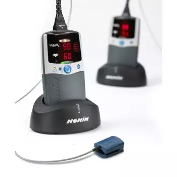 Oxymètre de pouls portable de poche Nonin PalmSAT® 2500A avec alarme