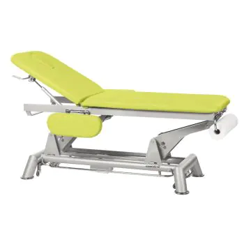 Table de massage électrique 2 plans barre périphérique avec accoudoirs Ecopostural C5951