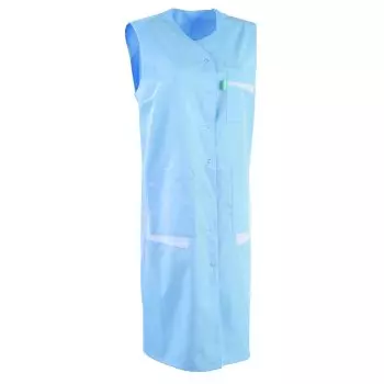 Blouse médicale sans manches pour femme MONA Lafont bleu ciel