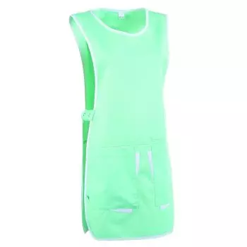 Chasuble médical pour femme Clara Lafont Vert d'eau / blanc