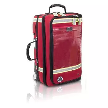 Sac urgence Emerair Rouge à roulettes Elite Bags EMERAIR'S TROLLEY