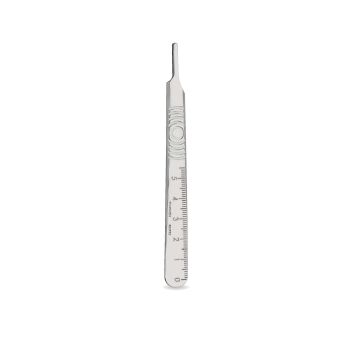Manche de bistouri Swann Morton N°3 acier inoxydable gradué 12 cm