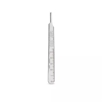 Manche de bistouri Swann Morton N°3 acier inoxydable gradué 12 cm