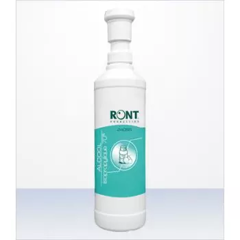 Distributeur 500 mL d'alcool isopropylique 70% vol + pompe Ront