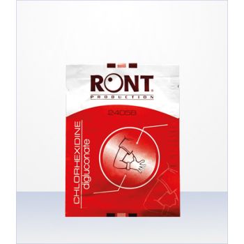 Serviettes à la Chlorhexidine Digluconate 2% Ront 24058 - 100 sachets individuels