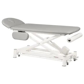 Table de massage électrique 2 plans avec accoudoirs barres péripheriques Ecopostural C7524