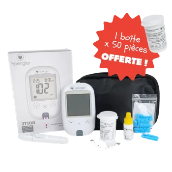 Kit complet glucomètre JT 100 Spengler