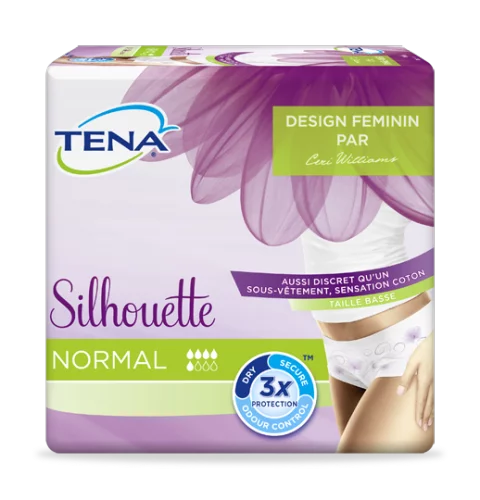 Sous-vêtements absorbants Tena Silhouette Normal Medium Pack de 12