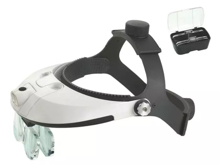 Loupe lumineuse frontale LED