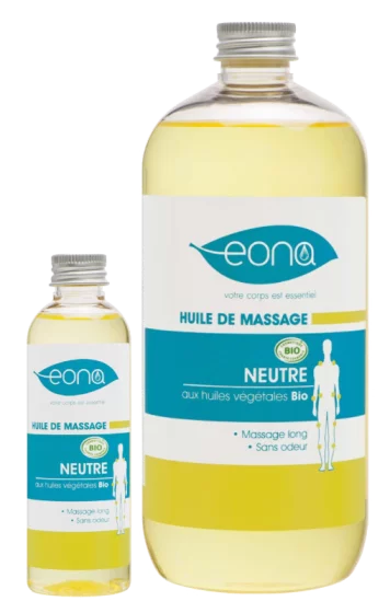 Huile de massage neutre Bio Eona