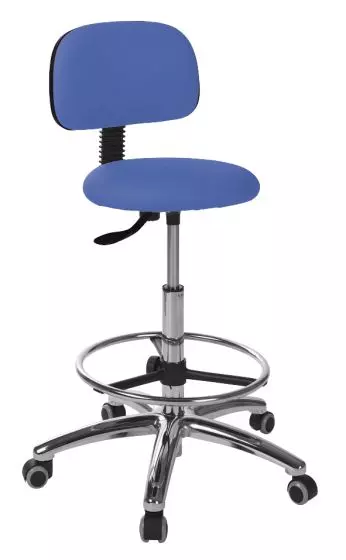 Tabouret circulaire base aluminium Ecopostural S5609