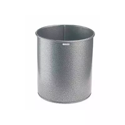 Corbeille à papier Rossignol Papea 15L Gris martelé non perforé
