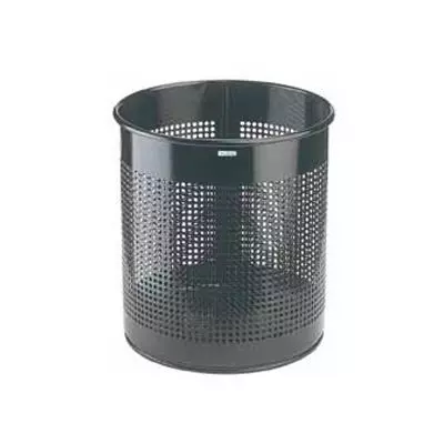 Corbeille à papier Rossignol Papea 15L Noir perforé