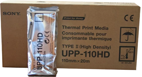 Rouleaux de papier thermique UPP-110HD (x 10) Sony 