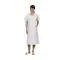 Blouse médicale femme Blepi blanc parement rayé vert Mulliez 