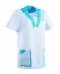 Tunique médicale femme MARIE Clemix 2.0 Blanc / Turquoise