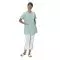 Tunique médicale femme Taffa vert liseré blanc Mulliez
