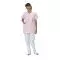Tunique médicale femme Taffa rose liseré blanc Mulliez