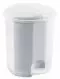 POUBELLE 5L A PEDALE PRIMA PLASTIQUE BLANC