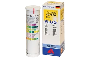 Bandelettes urinaires Combi Screen 7 paramètres (boite de 100)