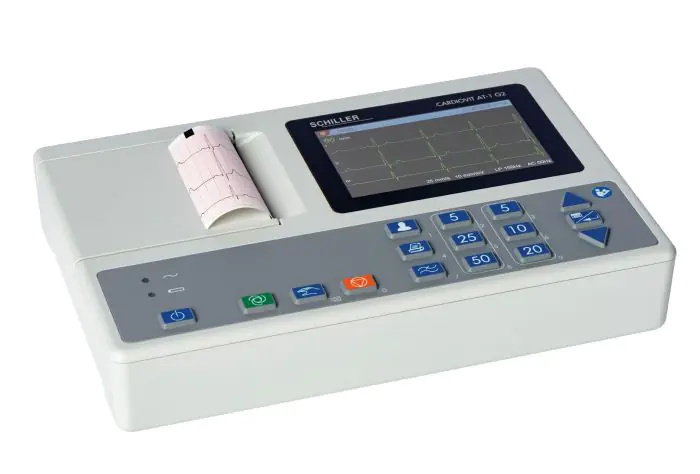 Électrocardiographe ECG 3 pistes Schiller Cardiovit AT1 G2