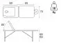 Table de massage pliante en aluminium avec tendeurs Ecopostural C3816