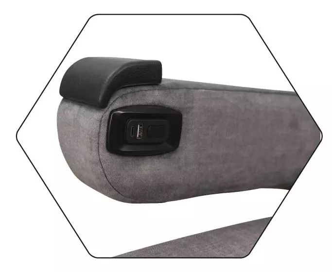 Option télécommande intégrée + prise USB pour fauteuil Althéa'UP