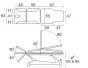 Table électrique ostéo 3 plans avec plateau à décrochement Ecopostural C3561M57